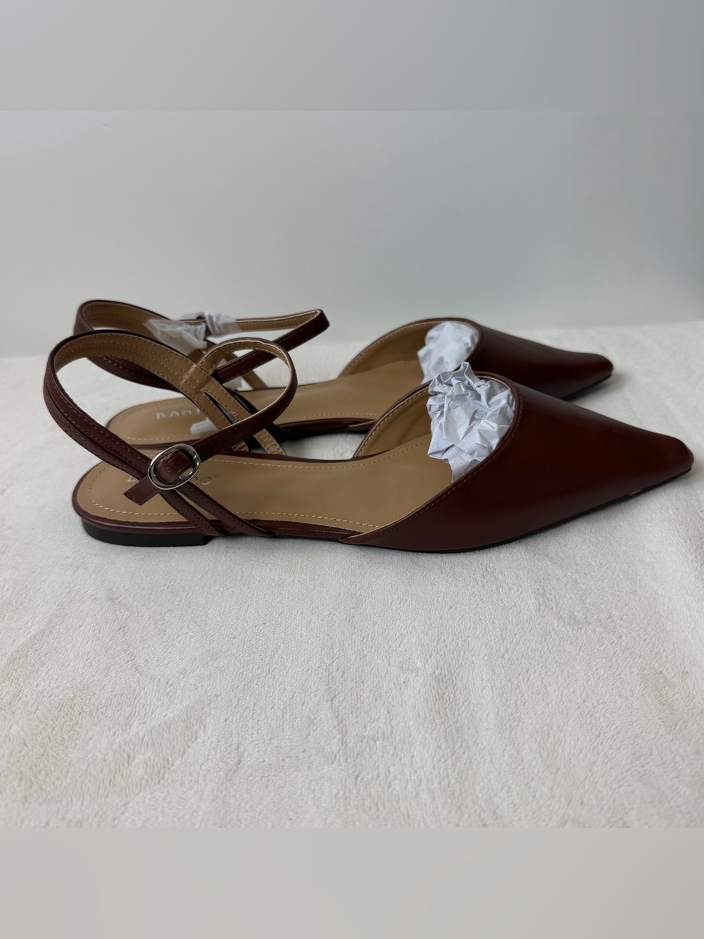 Pointed Toe Slingback Flats - Picture 2 of 6